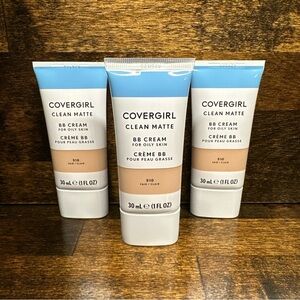 (3) CoverGirl Clean Matte BB Cream For Oily Skin, Fair #510 30 mL NEW